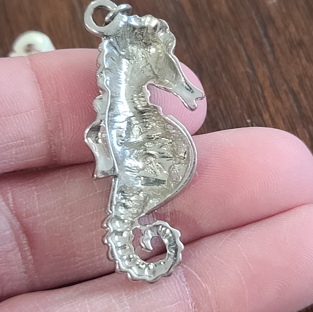 Assorted Silver-Tone and Ivory Pendants Nautical & Nature Mix, Lot Of 8 Jewlery - Picture 6 of 11